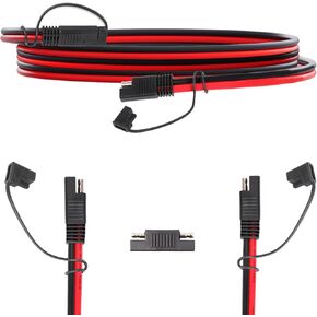 TMH SAE Extension Cable 14 AWG - 1FT SAE to SAE Quick Disconnect Wire Harness SAE Connector Solar Panel Extension Cable for Motor Automotive RV Battery (5 PCS) in Kuwait