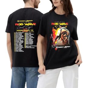 Men Rod Last Lap Tour Wave T-Shirt Retro Soft Cotton for Music Fans T-Shirts Short Sleeve Last Lap Retro T-Shirt Women