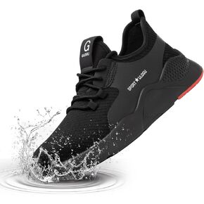 Waterproof Steel Toe Shoes for Men Women Work Shoe Lightweight Safety Sneakers Comfortable Puncture Proof Shoe Zapatos Punta de Acero para Hombres Black in Saudi Arabia
