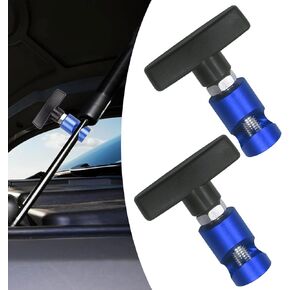 Pack-2 Car Engine Hood Lift Rod Anti-Slip Retainer, Snap-Type Lift Rod Anti-Pinch Safety Device, Trunk Air Pressure Rod Strut Shock Absorption Fixing Tool, Universal for Cars SUVs (Black)