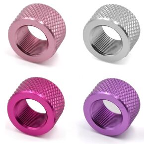 Thread Protector 5/8x 24 Black Blue Brown Golden Color 4 Pack knurling Style…