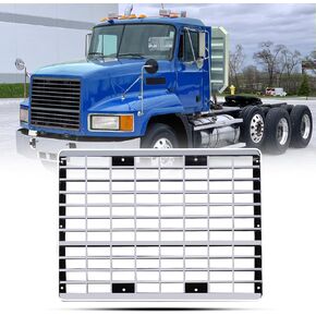 Chrome Front Grille Replacement Grill fit for Mack CH CH600 CH613 Semi Truck(Without Bug Screen)