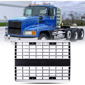 Chrome Front Grille OEM Replacement Grill fit for Mack CH CH600 CH613 Semi Truck(Without Bug Screen)