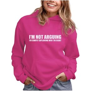 Tstars I'm Not Arguing with Sayings Teen Girls Women's Novelty Sarcastic Hoodie