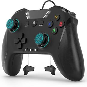 Wireless Switch Pro Controller, Bluetooth Controller Compatible for Switch/Lite/OLED/PC/IOS/Android/iPhone/Phone/Steam/Mac/iPad/TV,Support Macro Programmable/6-Axis/Wakeup/Turbo/Vibration/Screenshot