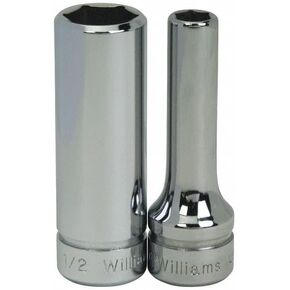 Williams JHWB-409 SuperTorque 3/8-Inch Drive Shallow 4 Point 9/32-Inch Socket with Lobular Openings, Chamfered Ends, High Polish Chrome Finish