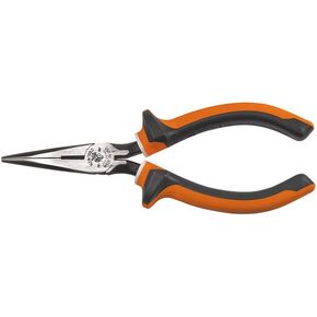 Klein Tools 2038EINS Long Nose Side Cutter Insulated Pliers with Slim Induction Hardened Cutting Knives for Long Life, 8-Inch