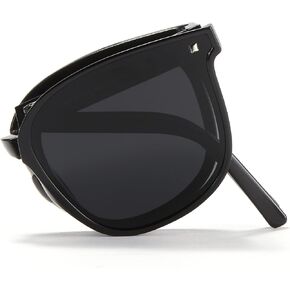 Cyxus Trendy Polarized Folding Cat Eye Sunglasses Women Men Uv400 Protection Anti Glare TR90 Ultralight Foldable in Kuwait