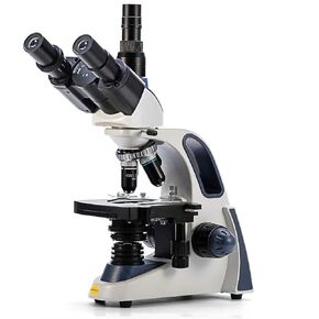 SWIFT Binocular Infinite Corrected Composite Microscope, 40X-2500X, Boiling Pot Trinocular Head, Cross Table, Ultra Precise Focusing