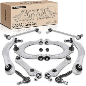 A-Premium Set of 10, Front Lower Forward Rearward & Upper Control Arm, Sway Bar Link, Outer Tie Rod End, Compatible with BMW - 2011-2019 - 528i 535d 535i 550i 640i 650i ActiveHybrid 5, RWD Only