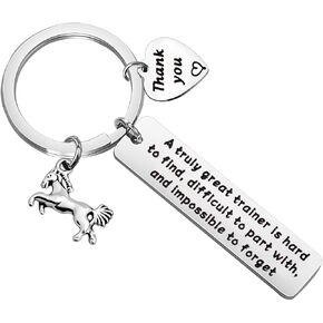 TGBJE Horse Trainer Gift Gifts for Horse Trainers Equestrian Gifts Horse Training Keychain Horse Trainer Thank You Gift