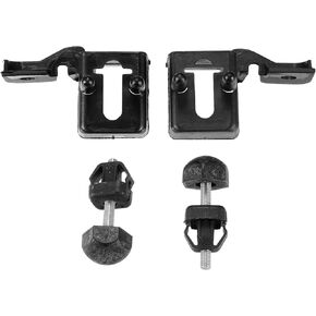 No.DS7316K808AA/DS7Z16758B Car Hood Bumper Stopper and Lamp Mount Bracket Set for Ford Fusion for Lincoln MKZ/Inner/Durable Plastic / 2 Set Black