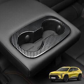 Rear Passenger Seat Water Cup Holder Cover Compatible with Chevrolet Trax 2024-2025 Accessories (Red)
