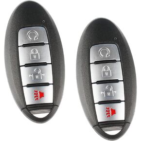 2x Fits Keyless Entry Remote Start Car Key Fob Smart 4btn For Nissan Kicks SR SR+ SV Rogue (KR5TXN3)