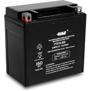 YTX14-BS - 12V 12AH 200 Cca - SLA Power Sport Battery - Casil Battery