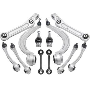 12pcs Front Forward Rearward Upper & Lower Control Arm Compatible with Audi A4 (allroad & Quattro) 2017-2020, A5 Quattro & A5 Sportback 2018-2023, S4 2018-2023