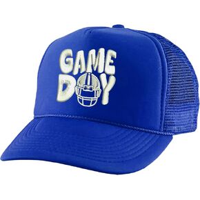 Game Day Hat Football Vibes Sport Fan Trucker Hat Embroidered Mesh Snapback