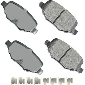 Akebono Ultra-Premium Ceramic Rear Disc Brake Pads, GREY