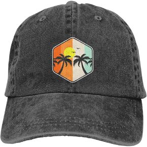 Summer Palm Tree Baseball Cap Golf Dad Hat Adjustable Original Classic Low Profile Cotton Hat Men Women
