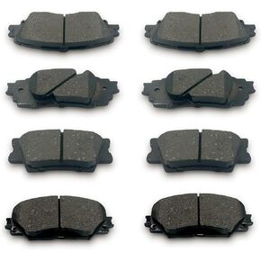 Front Rear Brake Pads Set Fit For 2018-2022 Toyota Camry Hybrid/XLE/XSE, for 2019-2022 Rav4 Lexus ES350 ES250 UX200 UX250h