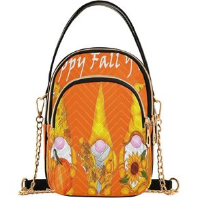 JSTEL Small Crossbody Bag for Women with Compartments,Long Strap Crossbody Purse Polyester Phone Purse Wallet