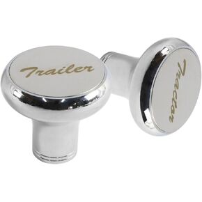 Pair of Air Valve Knobs for Tractor/Trailer - Compatible with Peterbilt, Kenworth, Freightliner - Set of 2