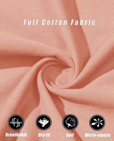 MAGCOMSEN Women's Cotton T Shirt V-Neck Short Sleeve Shirt Classic-Fit Casual Breathable Tee Summer Basic Tops in Kuwait