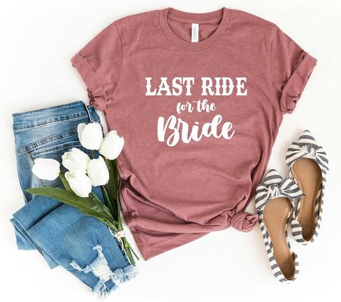 Last Ride for The Bride Shirt. Cowgirl Bachelorette Party Shirts. Unisex T-Shirts for Bridesmaids. Western Bridesmaid Shirts. in Kuwait