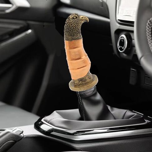 Hawk Head Gear Shift Knobs Resin Car Transmission Shifter Lever Head for Most Manual Automatic Vehicles (Bronze) in Saudi Arabia