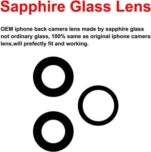 Back Rear Camera Lens Glass Replacement Compatible with iPhone 16 Pro Max 6.9 inches with pre-Installed Adhesive and Reparing Toolkit in Saudi Arabia