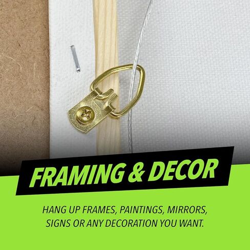 سلك تعليق الصور #5 50 رطل 100 قدم، سلك فولاذي مرن 16 مقياس لتعليق الإطار/اللوحة والمرآة in Kuwait