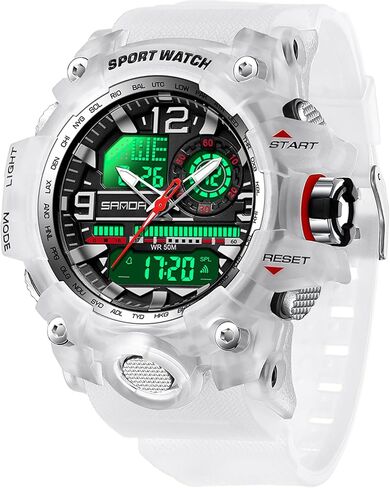 findtime Mens Tactical Watches for Men Military Watch Reloj Militar Para Hombre Sports Outdoor Waterproof Digial Analog Alarm Stopwatch Big Face Wristwatch in Kuwait