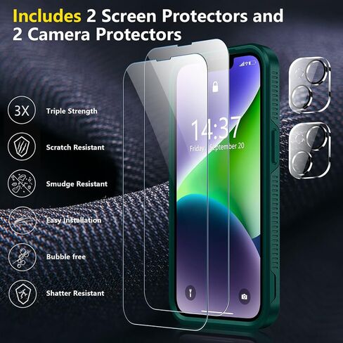 جراب SPIDERCASE مغناطيسي لهاتف iPhone 16 Pro مقاوم للماء، واقي عدسة مدمج للشاشة والكاميرا [IP68 تحت الماء] [مقاوم للصدمات من الدرجة العسكرية] جراب هاتف لحماية الجسم بالكامل، أسود/شفاف in Saudi Arabia