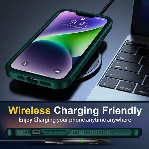 جراب SPIDERCASE مغناطيسي لهاتف iPhone 16 Pro مقاوم للماء، واقي عدسة مدمج للشاشة والكاميرا [IP68 تحت الماء] [مقاوم للصدمات من الدرجة العسكرية] جراب هاتف لحماية الجسم بالكامل، أسود/شفاف in Saudi Arabia