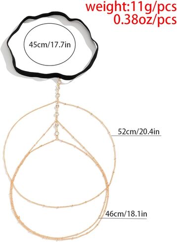 Sexy Simple Rhinestone Leg Chain Crystal Body Chains Bikini Body Accessory Jewelry Summer Beach Stretchy Crystal Thigh Chain Jewelry for Women in Kuwait