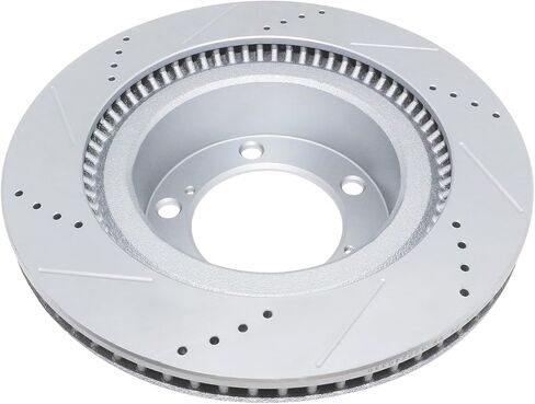Front Braks and Rotors Kit 31482-1303 Geomet & Drilled Slotted Coated Disc for Toyota Tundra 2007-2021, Sequoia 2008-2022, Land Cruiser 2016-2021, Lexus LX570 2016-2021: 980583 in Saudi Arabia