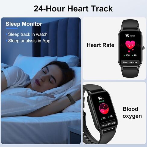 Smart Watch, Smartwatches for Men Women, Fitness Activity Tracker with Heart Rate in Saudi Arabia