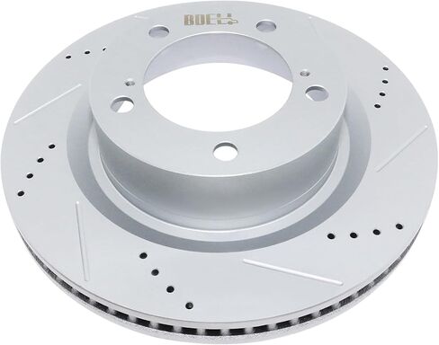 مجموعة الفرامل الأمامية والدوارات 31482-1303 قرص مطلي هندسي ومثقوب لسيارة Toyota Tundra 2007-2021، Sequoia 2008-2022، Land Cruiser 2016-2021، Lexus LX570 2016-2021: 980583 in Kuwait