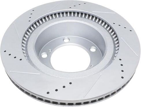 مجموعة الفرامل الأمامية والدوارات 31482-1303 قرص مطلي هندسي ومثقوب لسيارة Toyota Tundra 2007-2021، Sequoia 2008-2022، Land Cruiser 2016-2021، Lexus LX570 2016-2021: 980583 in Kuwait