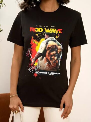 Men Rod Last Lap Tour Wave T-Shirt Retro Soft Cotton for Music Fans T-Shirts Short Sleeve Last Lap Retro T-Shirt Women in Saudi Arabia