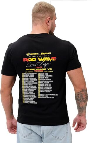Men Rod Last Lap Tour Wave T-Shirt Retro Soft Cotton for Music Fans T-Shirts Short Sleeve Last Lap Retro T-Shirt Women in Saudi Arabia