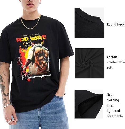 Men Rod Last Lap Tour Wave T-Shirt Retro Soft Cotton for Music Fans T-Shirts Short Sleeve Last Lap Retro T-Shirt Women in Saudi Arabia