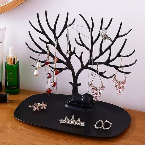 Jewelry Tree Organizer,Jewelry Organizer Hanging,Necklace Organizer,Earring Tree,Earring Stand,Jewelry Stand Organizer,Jewelry Rack,Tree Rack Hanging Organizer for Ring Earrings Necklace Bracelet in Kuwait