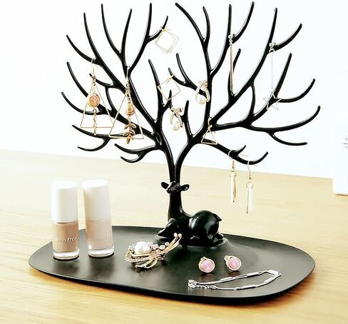 Jewelry Tree Organizer,Jewelry Organizer Hanging,Necklace Organizer,Earring Tree,Earring Stand,Jewelry Stand Organizer,Jewelry Rack,Tree Rack Hanging Organizer for Ring Earrings Necklace Bracelet in Kuwait