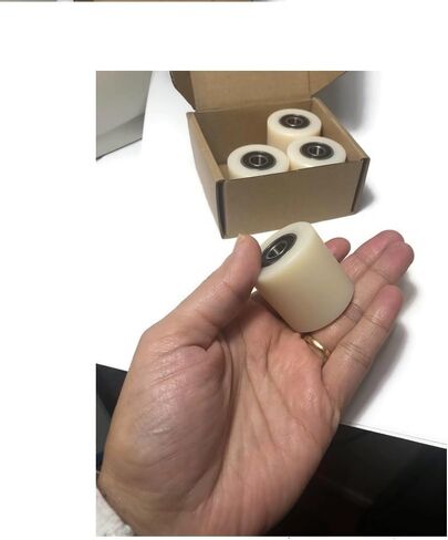 Nylon Pulley 4 pcs 1.5-inch Nylon Roller Wheel with Bearings, CNC Guiding Wheel Flat Belt Idler (1.5in Diameter - 1 in Wide - 3/8 in Bearing) in Kuwait