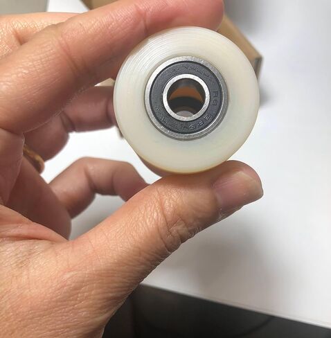 Nylon Pulley 4 pcs 1.5-inch Nylon Roller Wheel with Bearings, CNC Guiding Wheel Flat Belt Idler (1.5in Diameter - 1 in Wide - 3/8 in Bearing) in Kuwait