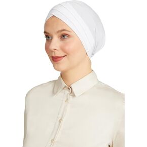 ihvan online, Hijab Cap, Turban Head Wraps for Women, Hair Wrap, Head Coverings for Cancer Patients, Beanie Undercap Scarf