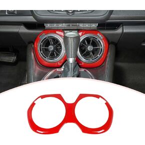 Carbon Fiber Center Console Air Outlet Vent Cover Trim Interior Accessories Compatible with 2016-2024 Chevrolet Chevy Camaro