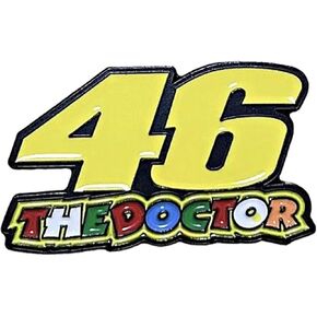 46 The Doctor Valentino Rossi Moto GT Motor Racing Motorcycle Motorbike Race 1.2" Lapel Enamel Pin Badge
