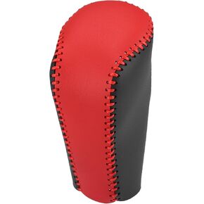Gear Shifting Knob Cover Automatic Transmission Lever Trim for Mazda CX-5 2017-2021 Faux Leather Black